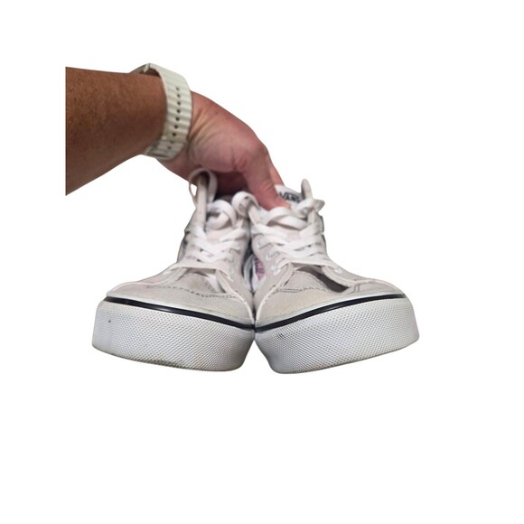 VANS Sk8-Hi Filmore Patchwork Houndstooth Plaid US Missy 6 Gray Pink Black - Picture 3 of 9